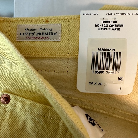 Free People x Levi’s Fresh 501 Original Cropped Jeans Size 29 - Picture 6 of 10